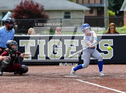 Thumbnail 1 in Crawfordsville vs. Brebeuf Jesuit Preparatory IHSAA Class 3A Softball S25 Sectional First Round photogallery.