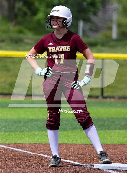 Thumbnail 3 in Crawfordsville vs. Brebeuf Jesuit Preparatory IHSAA Class 3A Softball S25 Sectional First Round photogallery.