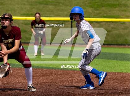 Thumbnail 1 in Crawfordsville vs. Brebeuf Jesuit Preparatory IHSAA Class 3A Softball S25 Sectional First Round photogallery.