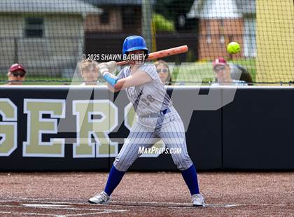 Thumbnail 3 in Crawfordsville vs. Brebeuf Jesuit Preparatory IHSAA Class 3A Softball S25 Sectional First Round photogallery.