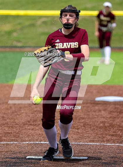 Thumbnail 3 in Crawfordsville vs. Brebeuf Jesuit Preparatory IHSAA Class 3A Softball S25 Sectional First Round photogallery.