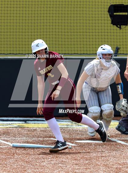 Thumbnail 2 in Crawfordsville vs. Brebeuf Jesuit Preparatory IHSAA Class 3A Softball S25 Sectional First Round photogallery.