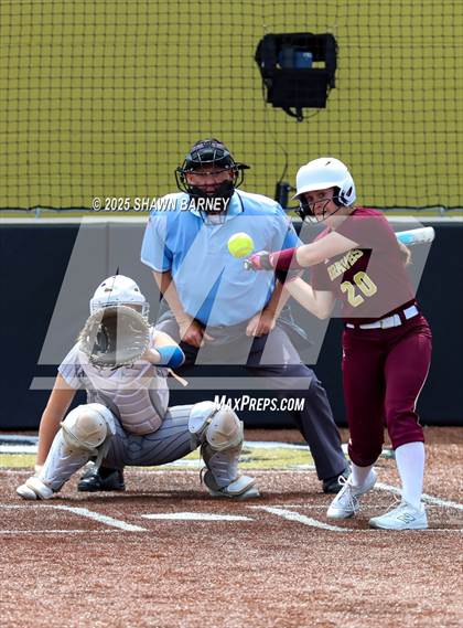 Thumbnail 3 in Crawfordsville vs. Brebeuf Jesuit Preparatory IHSAA Class 3A Softball S25 Sectional First Round photogallery.