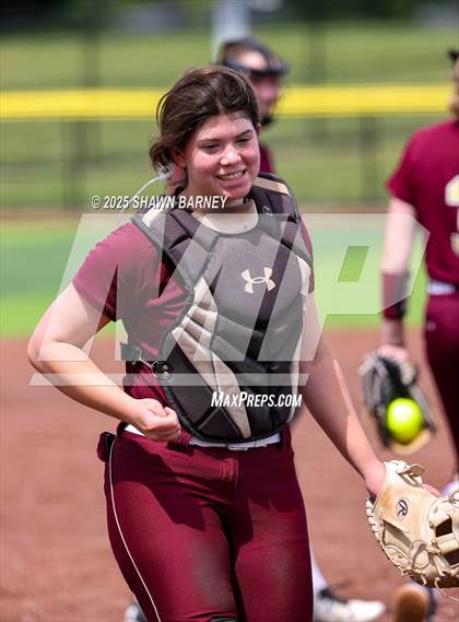 Thumbnail 1 in Crawfordsville vs. Brebeuf Jesuit Preparatory IHSAA Class 3A Softball S25 Sectional First Round photogallery.