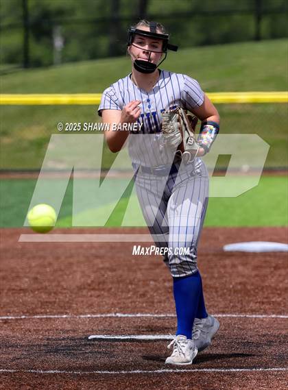 Thumbnail 3 in Crawfordsville vs. Brebeuf Jesuit Preparatory IHSAA Class 3A Softball S25 Sectional First Round photogallery.