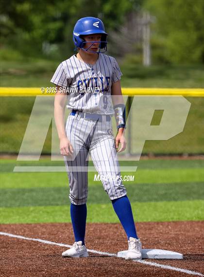 Thumbnail 3 in Crawfordsville vs. Brebeuf Jesuit Preparatory IHSAA Class 3A Softball S25 Sectional First Round photogallery.