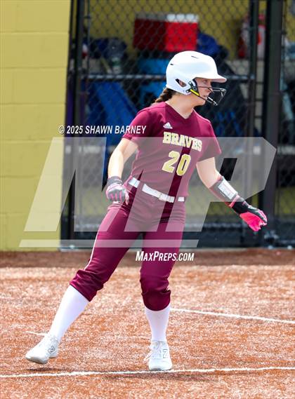 Thumbnail 3 in Crawfordsville vs. Brebeuf Jesuit Preparatory IHSAA Class 3A Softball S25 Sectional First Round photogallery.
