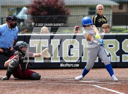 Thumbnail 1 in Crawfordsville vs. Brebeuf Jesuit Preparatory IHSAA Class 3A Softball S25 Sectional First Round photogallery.