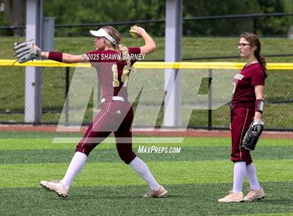 Thumbnail 1 in Crawfordsville vs. Brebeuf Jesuit Preparatory IHSAA Class 3A Softball S25 Sectional First Round photogallery.