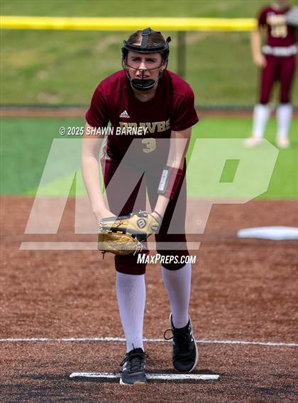 Thumbnail 3 in Crawfordsville vs. Brebeuf Jesuit Preparatory IHSAA Class 3A Softball S25 Sectional First Round photogallery.