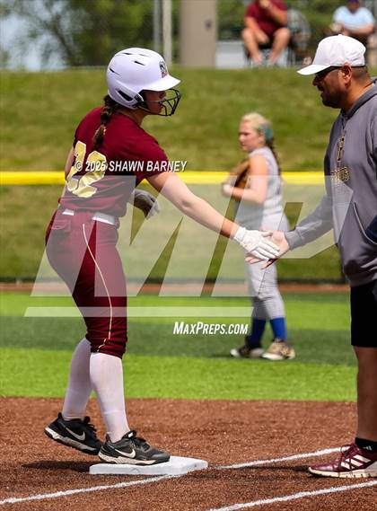 Thumbnail 3 in Crawfordsville vs. Brebeuf Jesuit Preparatory IHSAA Class 3A Softball S25 Sectional First Round photogallery.