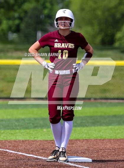 Thumbnail 1 in Crawfordsville vs. Brebeuf Jesuit Preparatory IHSAA Class 3A Softball S25 Sectional First Round photogallery.