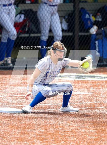 Thumbnail 1 in Crawfordsville vs. Brebeuf Jesuit Preparatory IHSAA Class 3A Softball S25 Sectional First Round photogallery.