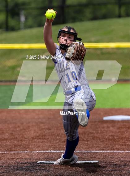 Thumbnail 2 in Crawfordsville vs. Brebeuf Jesuit Preparatory IHSAA Class 3A Softball S25 Sectional First Round photogallery.