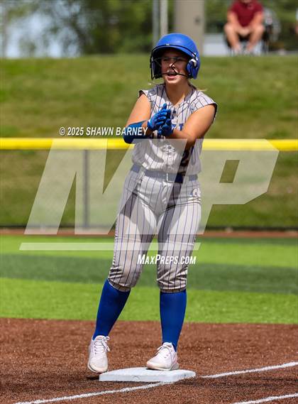Thumbnail 1 in Crawfordsville vs. Brebeuf Jesuit Preparatory IHSAA Class 3A Softball S25 Sectional First Round photogallery.