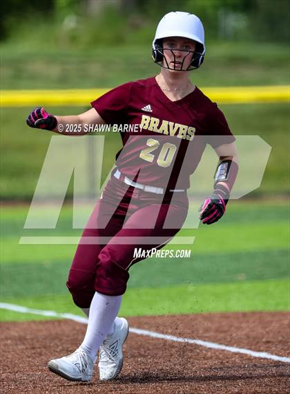 Thumbnail 2 in Crawfordsville vs. Brebeuf Jesuit Preparatory IHSAA Class 3A Softball S25 Sectional First Round photogallery.