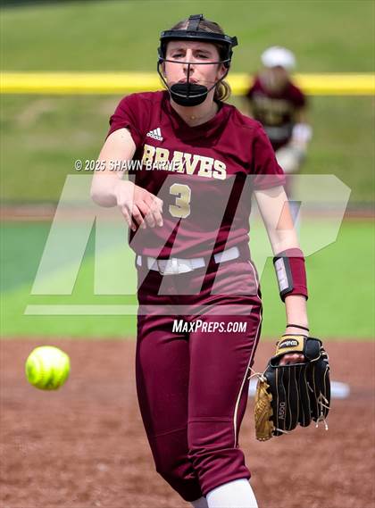 Thumbnail 3 in Crawfordsville vs. Brebeuf Jesuit Preparatory IHSAA Class 3A Softball S25 Sectional First Round photogallery.