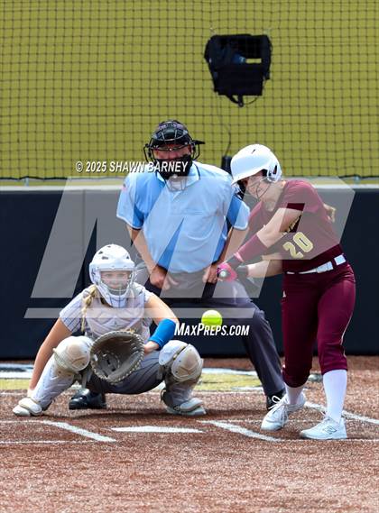 Thumbnail 2 in Crawfordsville vs. Brebeuf Jesuit Preparatory IHSAA Class 3A Softball S25 Sectional First Round photogallery.