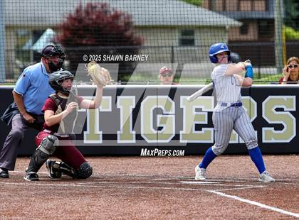 Thumbnail 3 in Crawfordsville vs. Brebeuf Jesuit Preparatory IHSAA Class 3A Softball S25 Sectional First Round photogallery.