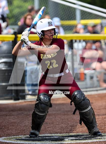 Thumbnail 3 in Crawfordsville vs. Brebeuf Jesuit Preparatory IHSAA Class 3A Softball S25 Sectional First Round photogallery.