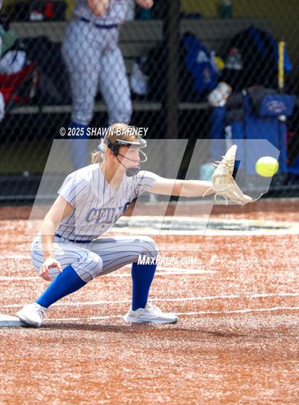 Thumbnail 3 in Crawfordsville vs. Brebeuf Jesuit Preparatory IHSAA Class 3A Softball S25 Sectional First Round photogallery.