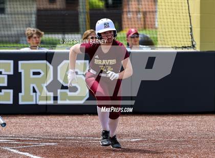 Thumbnail 2 in Crawfordsville vs. Brebeuf Jesuit Preparatory IHSAA Class 3A Softball S25 Sectional First Round photogallery.