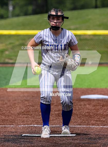 Thumbnail 2 in Crawfordsville vs. Brebeuf Jesuit Preparatory IHSAA Class 3A Softball S25 Sectional First Round photogallery.