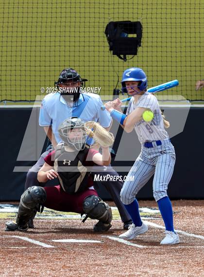 Thumbnail 3 in Crawfordsville vs. Brebeuf Jesuit Preparatory IHSAA Class 3A Softball S25 Sectional First Round photogallery.