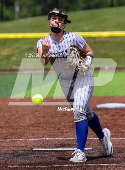 Thumbnail 2 in Crawfordsville vs. Brebeuf Jesuit Preparatory IHSAA Class 3A Softball S25 Sectional First Round photogallery.