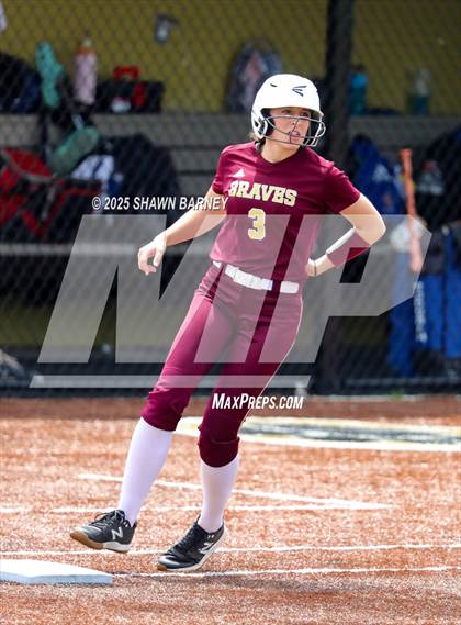 Thumbnail 3 in Crawfordsville vs. Brebeuf Jesuit Preparatory IHSAA Class 3A Softball S25 Sectional First Round photogallery.