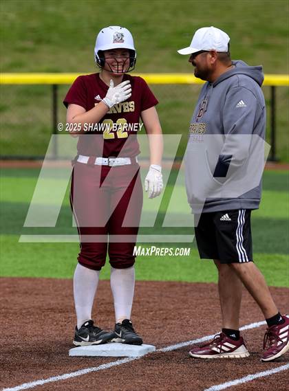 Thumbnail 3 in Crawfordsville vs. Brebeuf Jesuit Preparatory IHSAA Class 3A Softball S25 Sectional First Round photogallery.