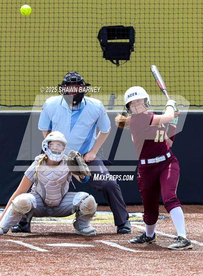 Thumbnail 3 in Crawfordsville vs. Brebeuf Jesuit Preparatory IHSAA Class 3A Softball S25 Sectional First Round photogallery.