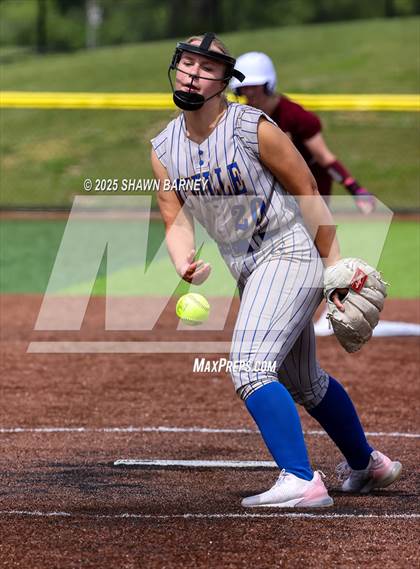 Thumbnail 3 in Crawfordsville vs. Brebeuf Jesuit Preparatory IHSAA Class 3A Softball S25 Sectional First Round photogallery.