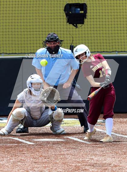 Thumbnail 1 in Crawfordsville vs. Brebeuf Jesuit Preparatory IHSAA Class 3A Softball S25 Sectional First Round photogallery.