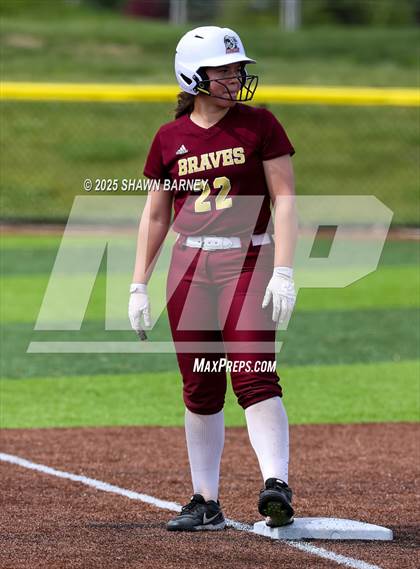 Thumbnail 1 in Crawfordsville vs. Brebeuf Jesuit Preparatory IHSAA Class 3A Softball S25 Sectional First Round photogallery.