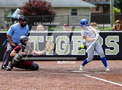 Thumbnail 1 in Crawfordsville vs. Brebeuf Jesuit Preparatory IHSAA Class 3A Softball S25 Sectional First Round photogallery.