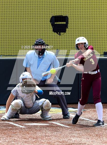 Thumbnail 1 in Crawfordsville vs. Brebeuf Jesuit Preparatory IHSAA Class 3A Softball S25 Sectional First Round photogallery.