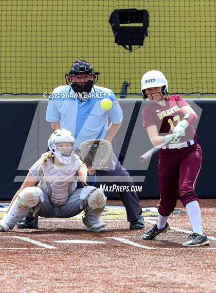Thumbnail 2 in Crawfordsville vs. Brebeuf Jesuit Preparatory IHSAA Class 3A Softball S25 Sectional First Round photogallery.