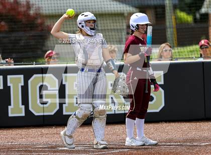 Thumbnail 3 in Crawfordsville vs. Brebeuf Jesuit Preparatory IHSAA Class 3A Softball S25 Sectional First Round photogallery.