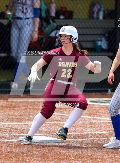 Thumbnail 3 in Crawfordsville vs. Brebeuf Jesuit Preparatory IHSAA Class 3A Softball S25 Sectional First Round photogallery.