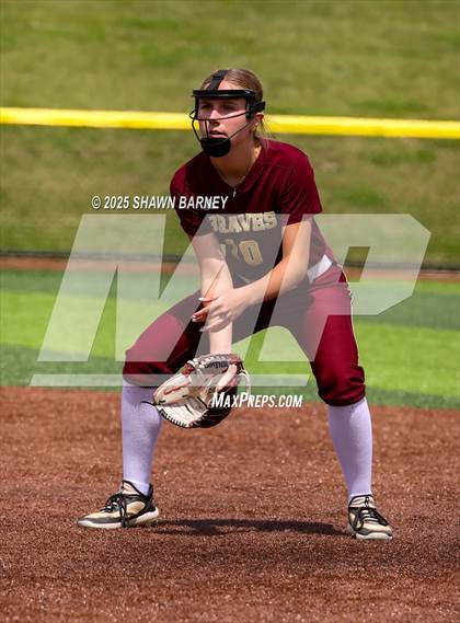 Thumbnail 1 in Crawfordsville vs. Brebeuf Jesuit Preparatory IHSAA Class 3A Softball S25 Sectional First Round photogallery.