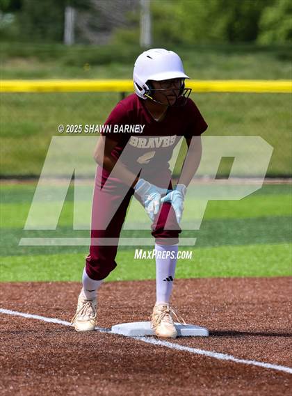 Thumbnail 2 in Crawfordsville vs. Brebeuf Jesuit Preparatory IHSAA Class 3A Softball S25 Sectional First Round photogallery.