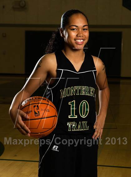 Thumbnail 2 in Monterey Trail Varsity Girls Basketball Team and Individual Photos photogallery.