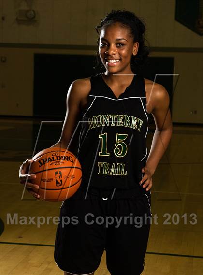 Thumbnail 3 in Monterey Trail Varsity Girls Basketball Team and Individual Photos photogallery.