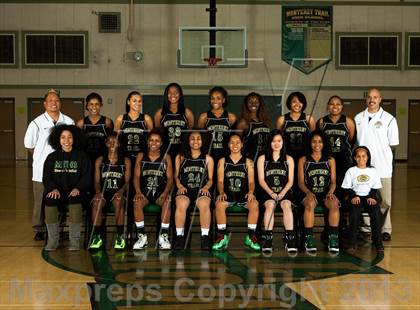 Thumbnail 1 in Monterey Trail Varsity Girls Basketball Team and Individual Photos photogallery.