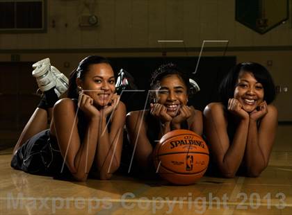 Thumbnail 3 in Monterey Trail Varsity Girls Basketball Team and Individual Photos photogallery.