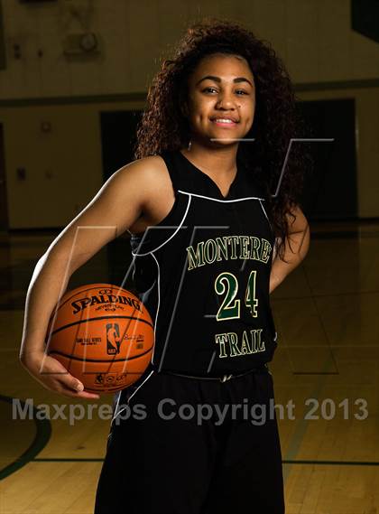 Thumbnail 1 in Monterey Trail Varsity Girls Basketball Team and Individual Photos photogallery.