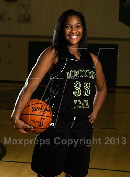 Thumbnail 3 in Monterey Trail Varsity Girls Basketball Team and Individual Photos photogallery.