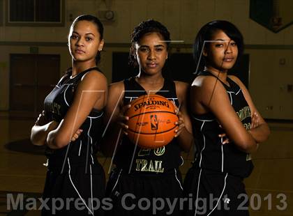 Thumbnail 2 in Monterey Trail Varsity Girls Basketball Team and Individual Photos photogallery.