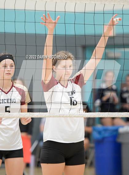 Thumbnail 3 in Cicero Prep Academy vs. Maryvale (Epic Tourneys Volleyball Invite) photogallery.